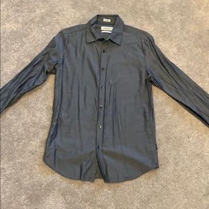 Grey Long Sleeve Button Up